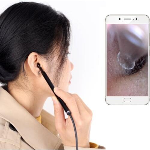 Ear Cleaning Endoscope 3 in1 USB HD Visual Ear Spoon 5.5mm Mini Camera PC Ear pick Otoscope Borescope Tool