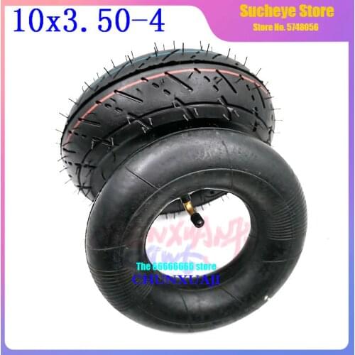 Good Quality 10x3.50-4 Inner Outer Tyre 10x350-4 Pneumatic Wheel Tire for Electric Scooter, Trolley, Tiger Cart Accessories