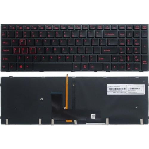 US backlit laptop keyboard for Clevo N150SD N151SD N155SD N170SD Gaming Black Laptop Keyboard US English Backlit