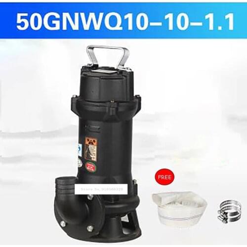 50GNWQ10-10-1.1 Cutting Sewage Pump Automatic Waste Water Pump Small Household Septic Tank Sewage Pump Sewage Pump 220V 1100W
