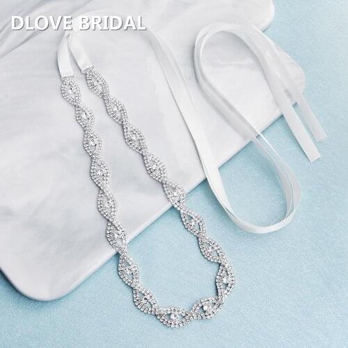 New Design Elegant Silver Wedding Belt Women Sash for Dress Bridal Jewelry Accessories