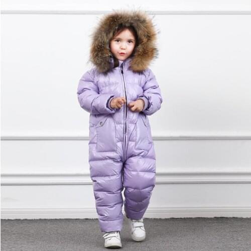 -30℃ For Russia Winter 2019 New Kids Clothing Waterproof Down Jacket For Boy Girl Thicker Warm Jumpsuit Coats Modis Jacket Y2011