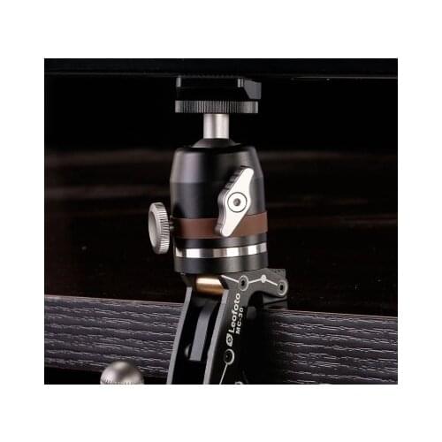 CNC Aluminum Alloy Tripod ballhead Mini Ball Head For Benro ManfrottoTable Tripod for Led Light for Monitor Maximum Load 2.5kg