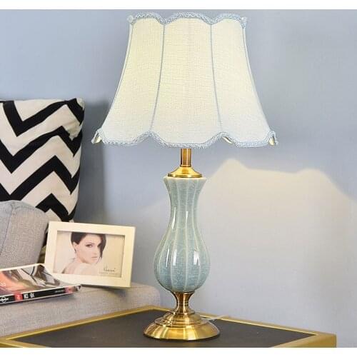 Modern Ceramic Table Lamps for Living Room Bedroom Bedside Dining Room Home Lighting Kitchen Art Decor Standing Light Fixtures