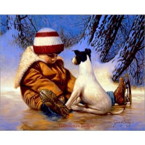 Embroidery Counted Cross Stitch Kits Needlework - Crafts 14 ct DMC color DIY Arts Handmade Decor - Pep Talk