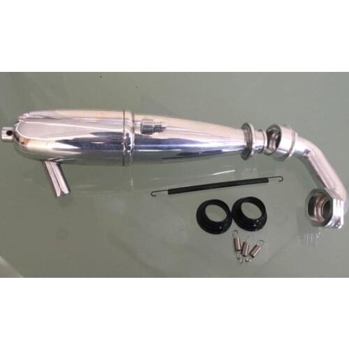 1/8 off road racing tuned pipe for 21-36CC HPI4.6-5.9 truck moonster car