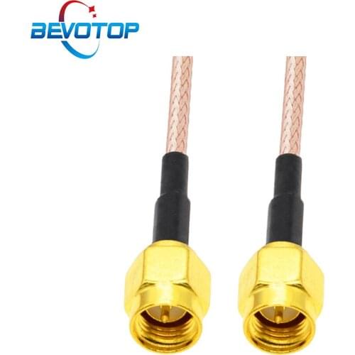 2pcs/lot SMA Male to SMA Male Plug RF Adapter RG316 Cable 50 Ohm Pigtail WIFI Router Antenna Extension Cord Jumper Coaxial Cable