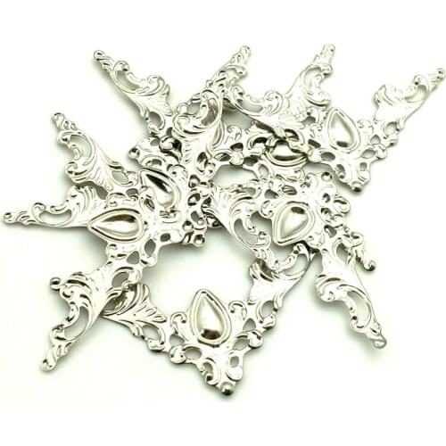 20PCS/Lot 40X40mm Silver Metal Corners For Books Scrapbooking Photo Albums DIY Protector Cover Menus Corner Protectors Crafts