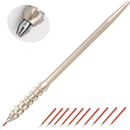 2017 new design high quality permanent makeup eyebrow tattoo pen Microblading pen for round needles with 10pcs blades