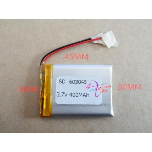 3.7V polymer battery series 603045 400mAH custom group battery pack