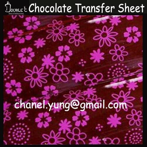 50pcs Flower Chocolate Transfer Sheet,White Lace Chocolate Decoration tools,Cake Decoration,DIY Chocolate Mold,sugar stamp paper