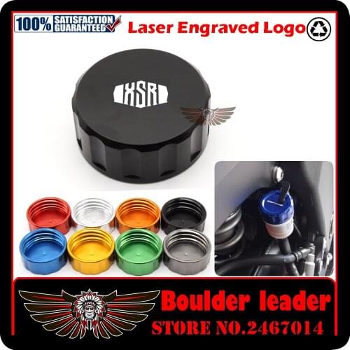 8 Colors Motorcycle CNC Aluminum Rear Brake Fluid Reservoir Cover Cap For Yamaha XSR 700 ABS/XSR 900 ABS/XV 950 Racer 2016