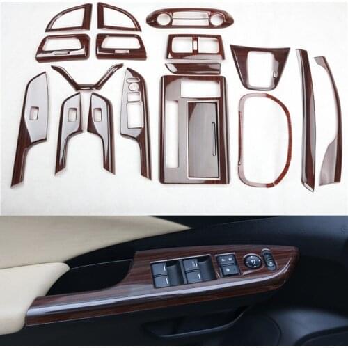 ABS Peach Wood Grain Car Interior Kit Cover Trim For Honda CRV 2012 2013 14 15 2016