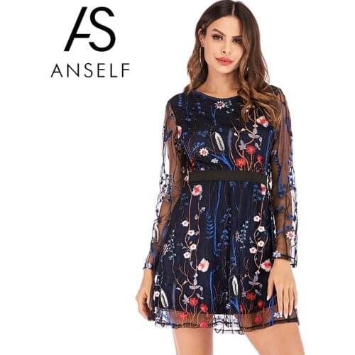 Черные летние платья ANSELF China At AliExpress