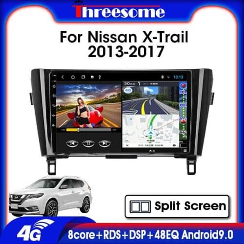 Android 9.0 4G RDS 2Din Car Radio Multimedia Player For Nissan X-Trail 2013-2017 Navigation (T3L) Split Screen Floating Window