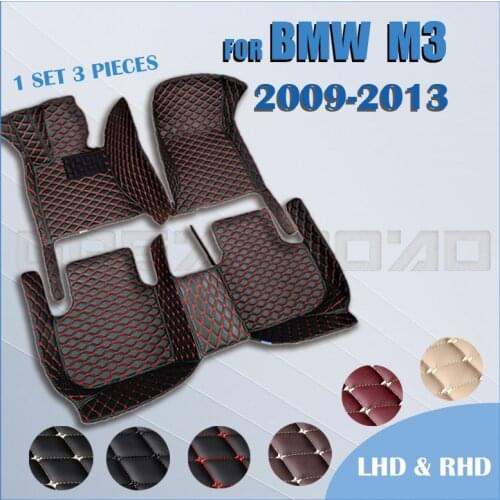 Car floor mats for BMW M3 Sedan(FOUR DOOR) 2009 2010 2011 2012 2013 Custom auto foot Pads automobile carpet cover