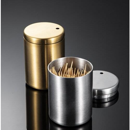Stainless Steel Toothpick Holder Container Kitchen Toothpick Bottle Toothpick Box Container Dispenser Holder