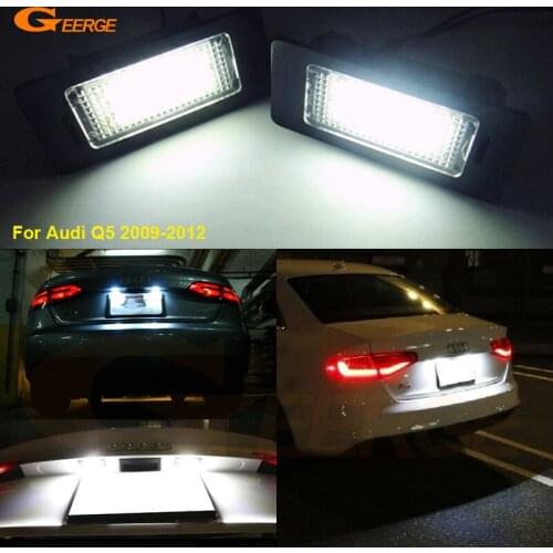 For Audi Q5 2009-2012 Excellent Ultra bright Smd Led License plate lamp light No OBC error car Accessories