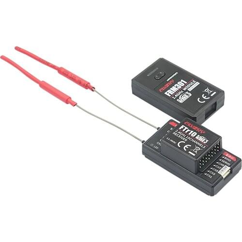 Flysky 2.4G 10CH FTr10 Two-way Dual Antenna PPM/IBUS PL18 AFHDS3 Mini Receiver for Flysky PL18 Fpv Racing Drone RC Spare Part