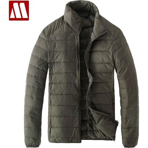 Men Winter Coat 2020 New Male Ultra Light White Duck Down Jacket Slim Mens Winter Puffer Jackets Portable Windproof Down Coats