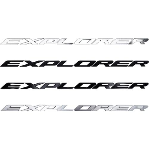 4Color EXPLORER Letters Emblem Badge Sticker For Ford Explorer 2011 2012 2013 2014 2015 2016 Ford Sticker Car Body Decals