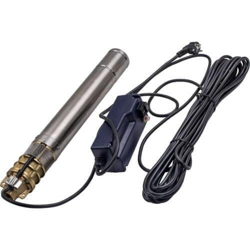 New 3"0.75KW 2800 L/h Submersible Water Deep Well Borehole Pump Stainless Steel