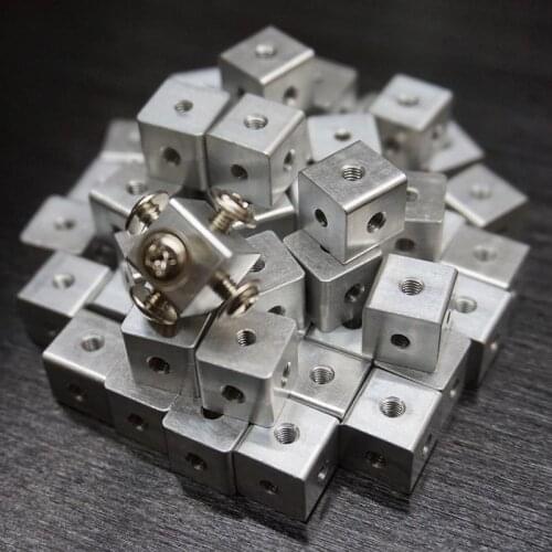 10mmX10mmX10mm Six Sided fixed block Square Nut Acrylic Plate Connecting Block Chassis Accessory Block Plate Link Block