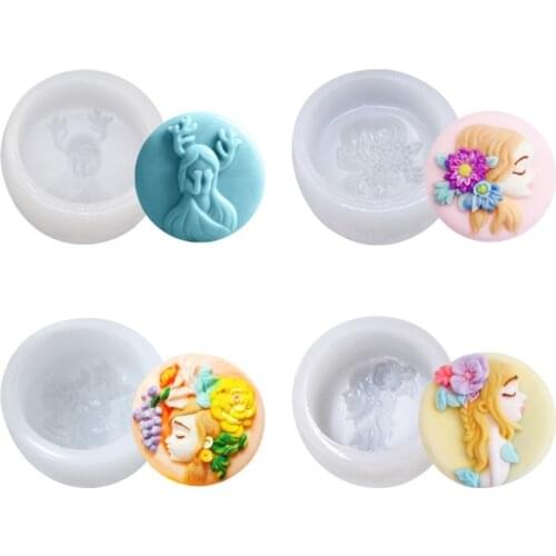 9 Styles 3D Girl Silicone Mold For Baking Cake Candy Fondant Mould Chocolate Decorating Soap Candle Epoxy Making DIY Tool