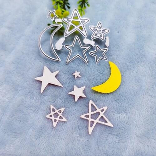 The stars and the moon Metal Cutting Dies for DIY Scrapbooking Album Paper Cards Decorative Crafts Embossing Die Cuts
