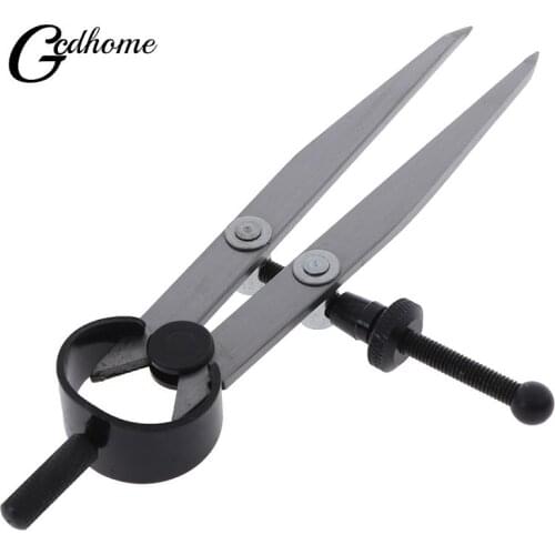 1PCS Carbon steel Scriber Divider Wheel Compass Leather Stitch Hole Distance Measure Compass Leather Divider Tool