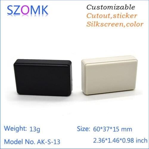 1 piece, 60*37*15mm szomk enclosures for electronics distribution box small electronics box plastic enclosure project box
