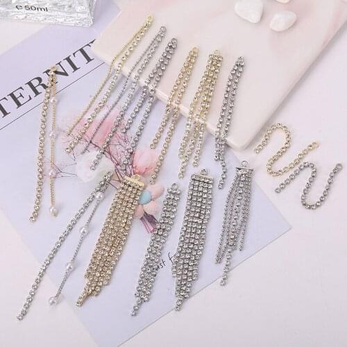 10PCS Fashion Long Snake Chain Pendant Beads Chain Pendant DIY Earring Accessories For Jewelry Making