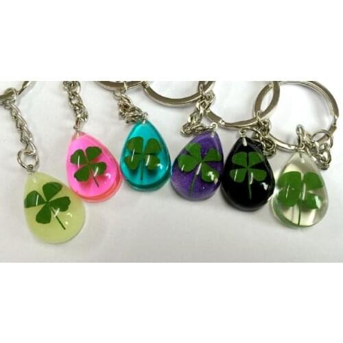 Free Shipping 18 pcs yqtdmy Fashion Jewelry shamrock Real Four Leaf Clover girls gift