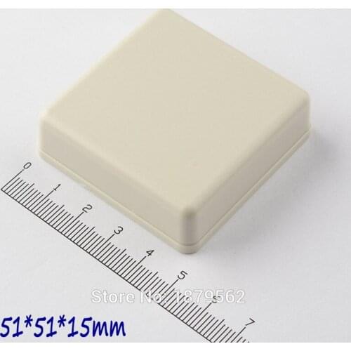 [2 colors] 51*51*15mm plastic electronics project box abs plastic junction box small diy led plastic enclosure desktop enclosure