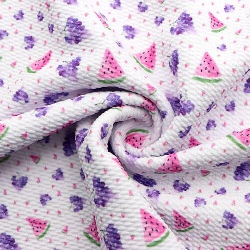 50*145cm Watermelon Fruit Bullet Twill Bubble Knit Fabric Sewing Quilting Fabrics Quality for Needlework Liverpool Fabric,c11122