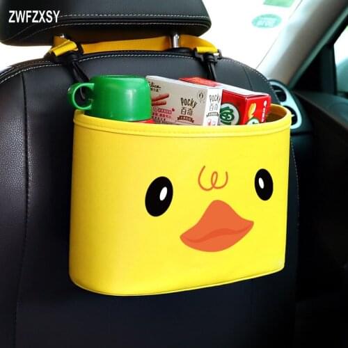 Car trash can baby supplies storage bag car storage bag multi-function oval portable hand bag car supplies
