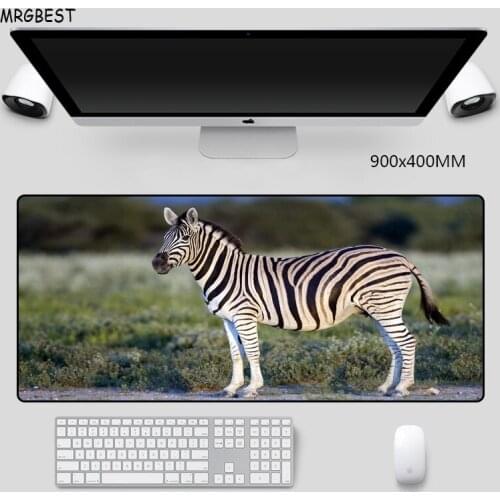 MRGBEST Mouse Pad Large 800x400mm Animal Zebra Photo Mice Mats Computer PC Laptop Mause Pad Computer Accessories Mats for Child