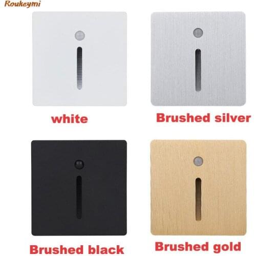 New Anchor lamp induction 86 type embedded magnetic baseboard lamp LED stair stepping lamp corner light waterproof