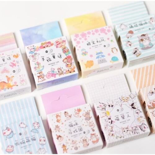 Cute dog Cat Hamster Animals Masking Washi Tape Decorative Adhesive Tape Decora Diy Scrapbooking Sticker Label Stationery