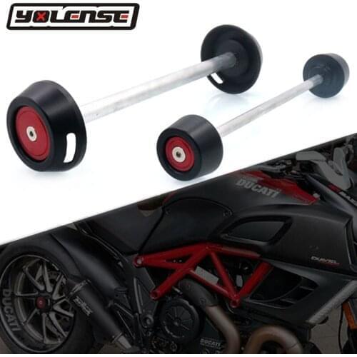 For DUCATI Streetfighter 1098 Multistrada 1200 Multistrada 1200S Motorcycle Front & Rear Axle Fork Crash Sliders Wheel Protector