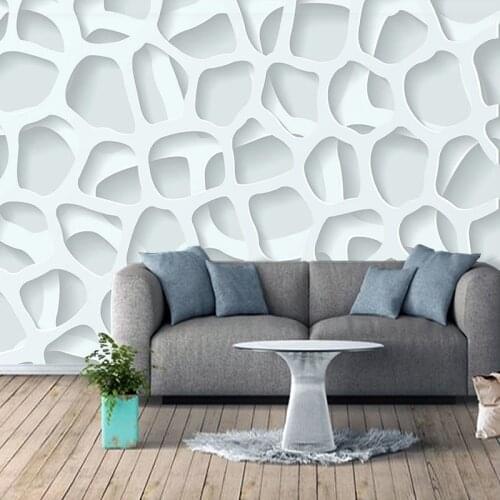Custom Any Size Photo Wallpaper Modern 3D Stereoscopic Abstract Geometric Living Room Sofa TV Background Mural Papel De Parede
