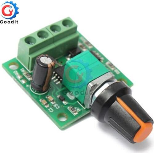 Gaqqee DC 1.8V 3V 5V 6V 12V 2A PWM Motor Speed Controller Low Voltage Motor Speed Controller PWM 0~100% Adjustable Drive Module