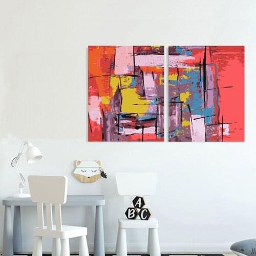 GATYZTORY Diy Frame Abstract Color Painting By Numbers Kit Modern Style Wall Art Picture Acrylic Gift Home Decoration Wall Arts
