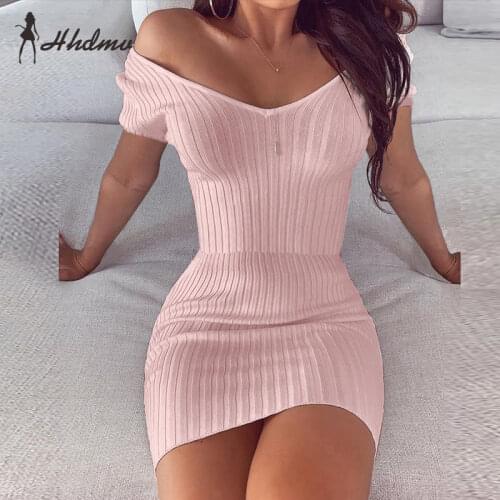 HHDMV Fashionable Knitted Dresses