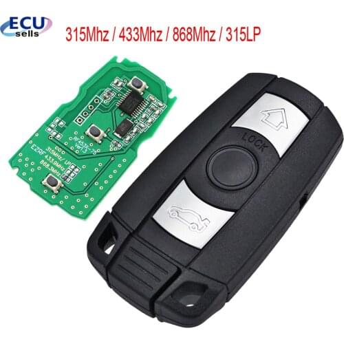 Good quality Car Remote Smart Key 315Mhz /433/ 868MHz for BMW 1/3/5/7 Series CAS3 X5 X6 Z4 Car Keyless Control Transmitter Chip