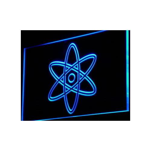 I891 ATOM Symbol Science Display NEW Decor Neon Light Light Signs On/Off Swtich 20+ Colors 5 Sizes