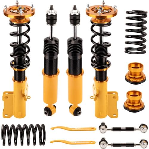 Adjustable Height Coilover for FORD MUSTANG 05~14 Springs Twin-Tube Suspension Shock Absorber Kits