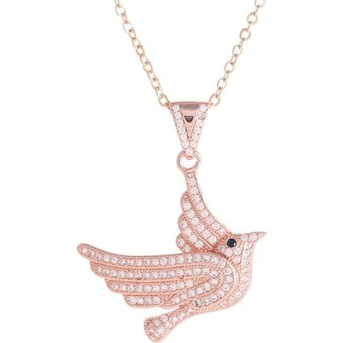 New Fashion Jewelry Cute Pigeon Charms Necklaces For Women Men Diy Animal Crafts Choker Chain Necklaces Pendants For Friends