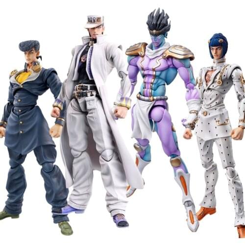 Bandai Genuine Medicos JoJos Bizarre Adventure Kujo Jotaro Star Platinum Bucciarati DIO Assembling Action Figure Model Toys