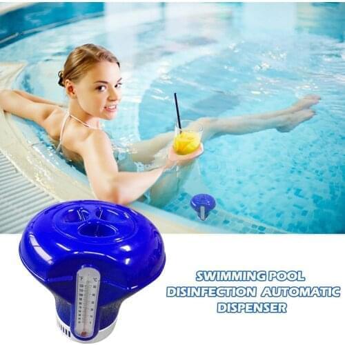 Swimming Pool Floating Chemical Chlorine Dispenser Thermometer Floating Pills Pill Floating Pool Disinfections Applicator